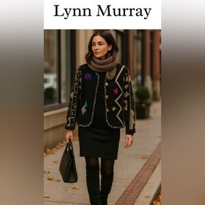Fiber Artist Lynn Murray’s Mixed Fabric with Wool Jacket/Coat OOAK